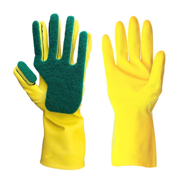 Popular Life Kleen Mitt Glove, Medium Grade Scouring Pad, Green, Left Hand PL-MS-KMGG-7-LHGL